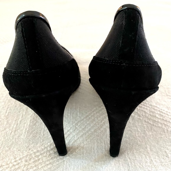 DVF Diane von Furstenberg Black Heels with Mesh Size 10 - Picture 3 of 10